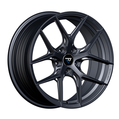 Innovative New Product Aluminum Flow-Shaped Matte Black Wheels Business Car Alloy Wheels